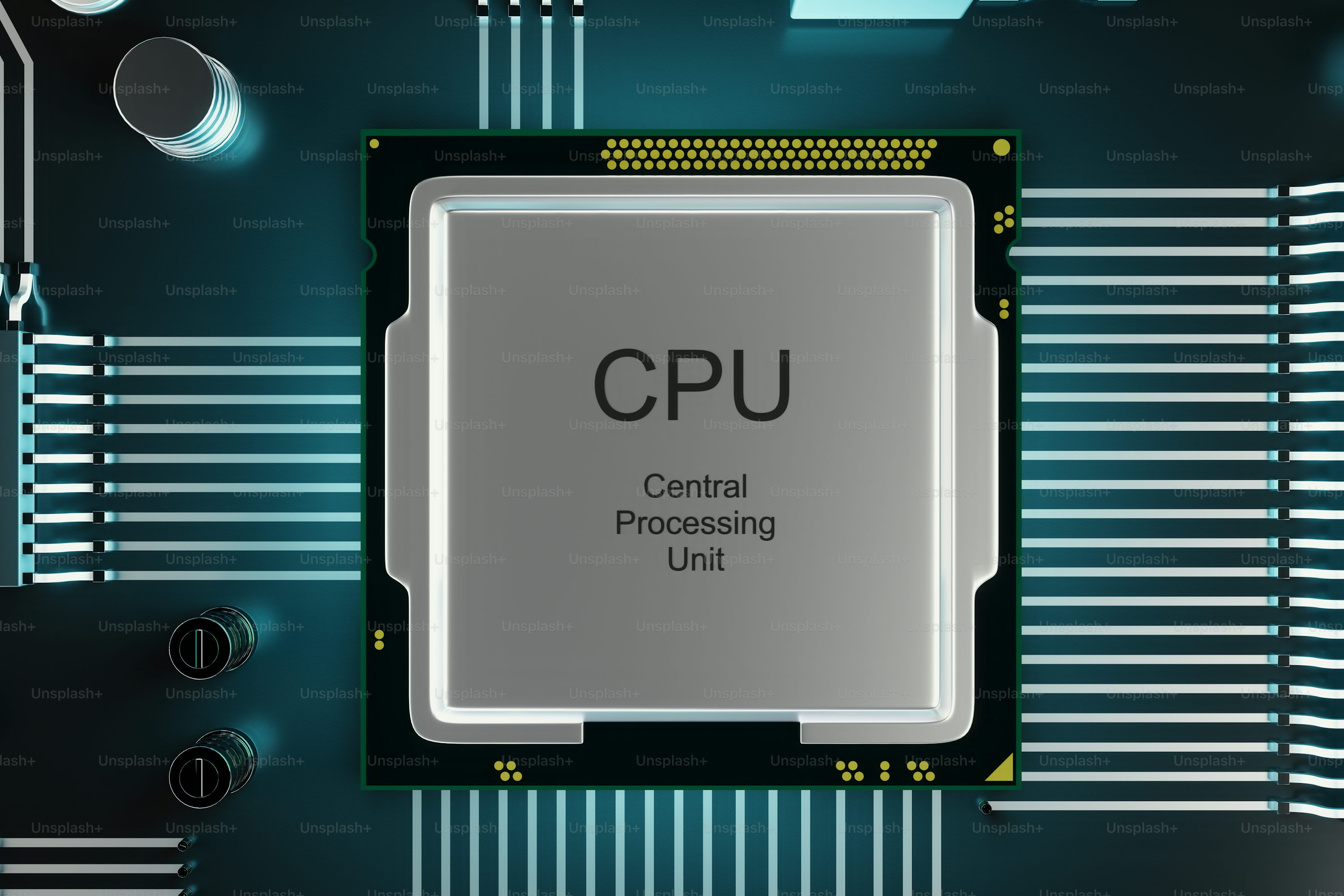 Processor binnenkant computer